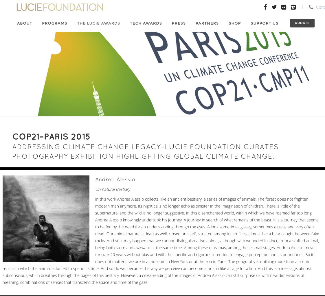 COP21 - Parigi 2015 - The Lucie Foundation