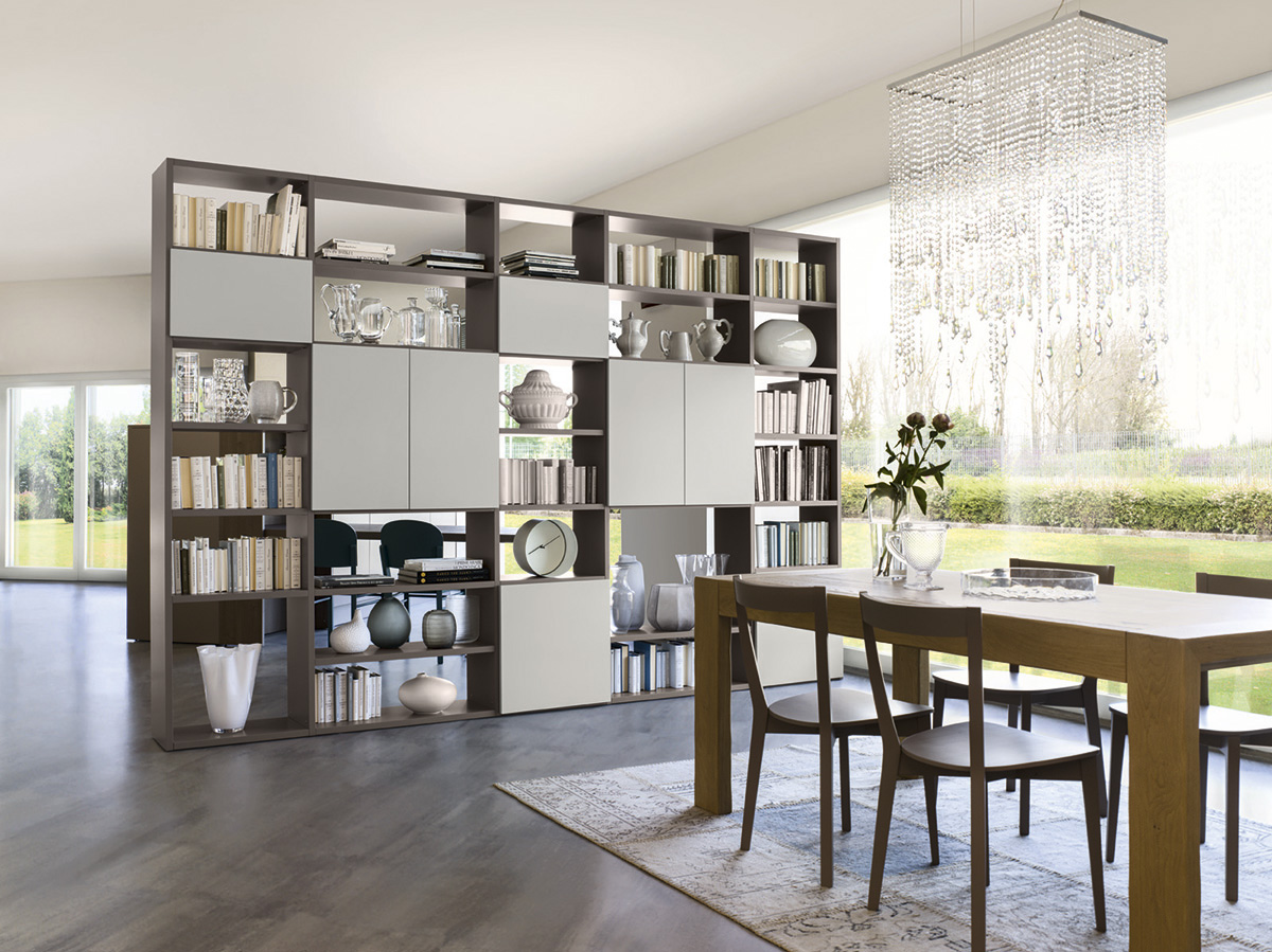 ©Varianti per Veneta Cucine #Living MARRONE VISONE e GRIGIO CORDA 